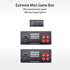 Extreme Mini Game Box with controllers on a white background